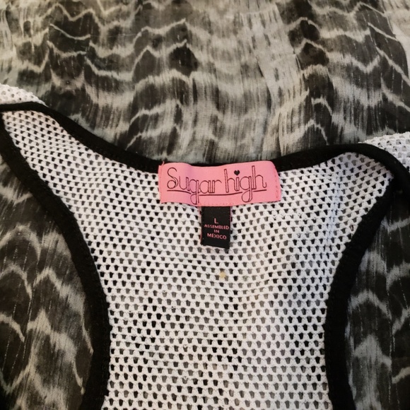 Sugar High Graphic Tank top SZ L - Picture 2 of 3